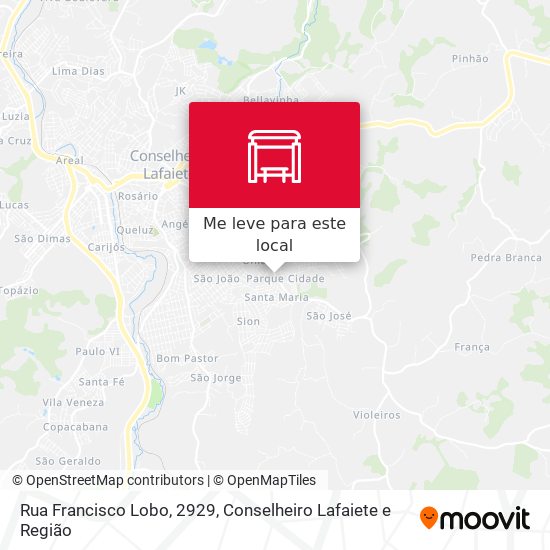 Rua Francisco Lobo, 2929 mapa