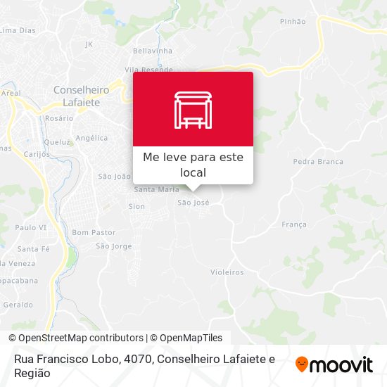 Rua Francisco Lobo, 4070 mapa