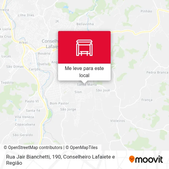 Rua Jair Bianchetti, 190 mapa