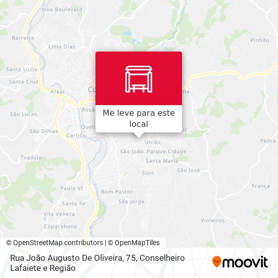 Rua João Augusto De Oliveira, 75 mapa