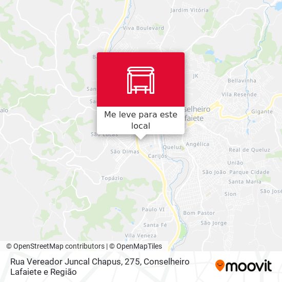 Rua Vereador Juncal Chapus, 275 mapa