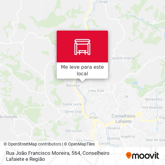 Rua João Francisco Moreira, 564 mapa