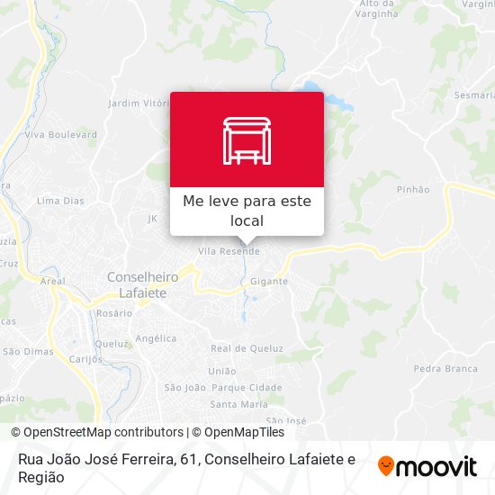 Rua João José Ferreira, 61 mapa