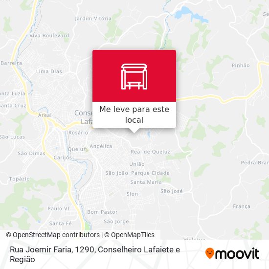 Rua Joemir Faria, 1290 mapa