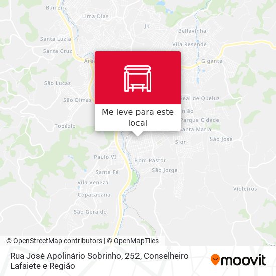 Rua José Apolinário Sobrinho, 252 mapa
