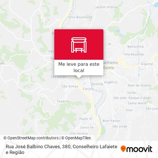 Rua José Balbino Chaves, 380 mapa