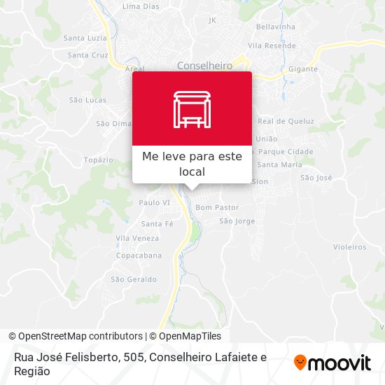 Rua José Felisberto, 505 mapa