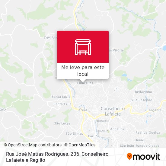 Rua José Matias Rodrigues, 206 mapa