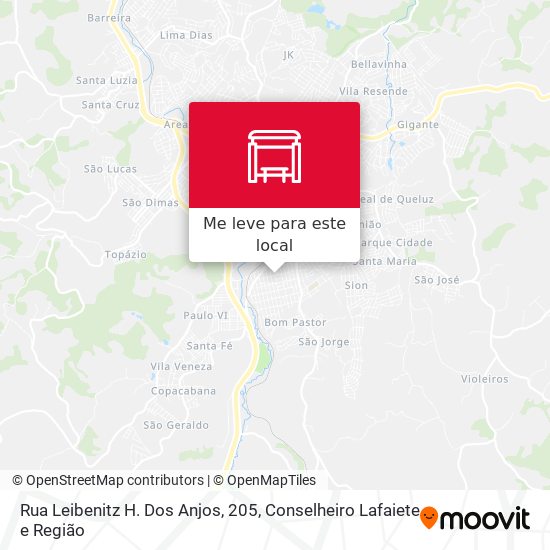 Rua Leibenitz H. Dos Anjos, 205 mapa