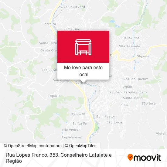 Rua Lopes Franco, 353 mapa