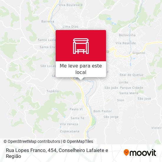 Rua Lopes Franco, 454 mapa