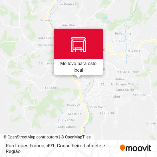 Rua Lopes Franco, 491 mapa