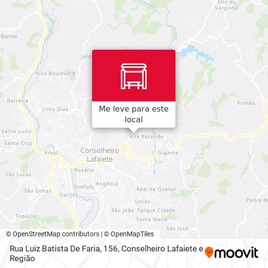 Rua Luiz Batista De Faria, 156 mapa