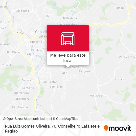 Rua Luiz Gomes Oliveira, 70 mapa