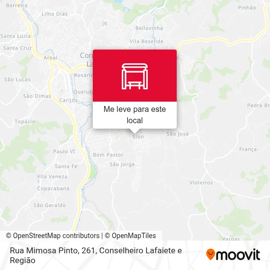 Rua Mimosa Pinto, 261 mapa