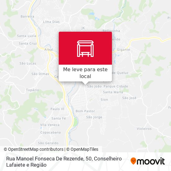Rua Manoel Fonseca De Rezende, 50 mapa