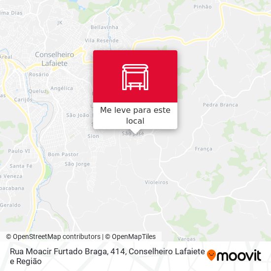 Rua Moacir Furtado Braga, 414 mapa