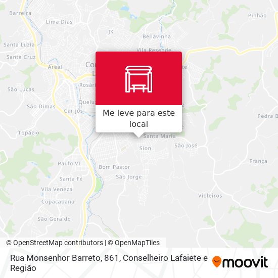 Rua Monsenhor Barreto, 861 mapa