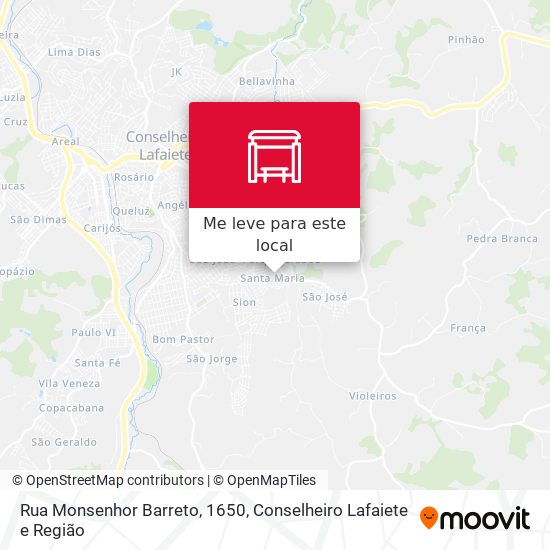 Rua Monsenhor Barreto, 1650 mapa