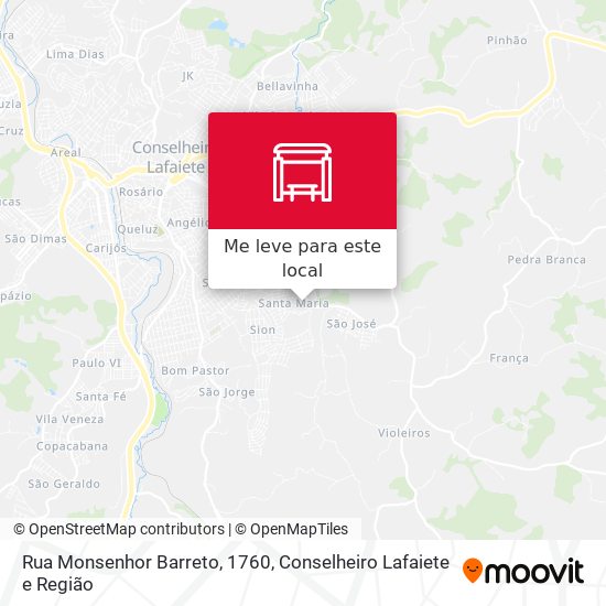 Rua Monsenhor Barreto, 1760 mapa