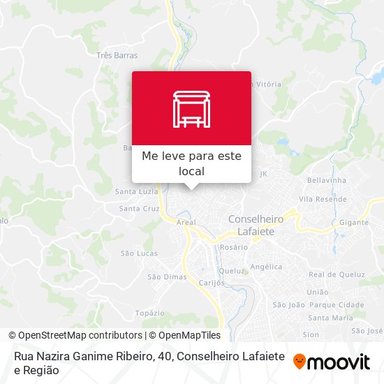 Rua Nazira Ganime Ribeiro, 40 mapa