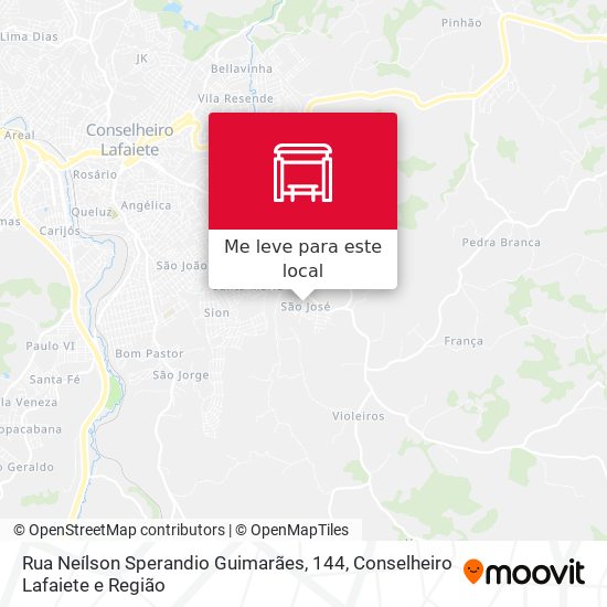 Rua Neílson Sperandio Guimarães, 144 mapa