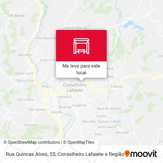Rua Quincas Alves, 55 mapa