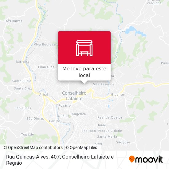 Rua Quincas Alves, 407 mapa