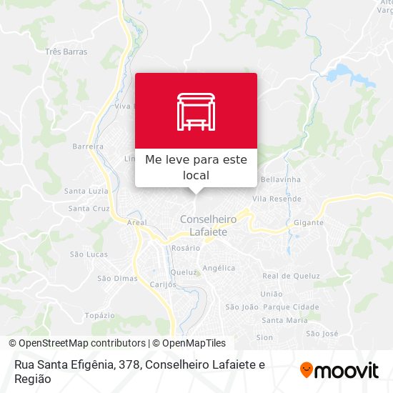 Rua Santa Efigênia, 378 mapa
