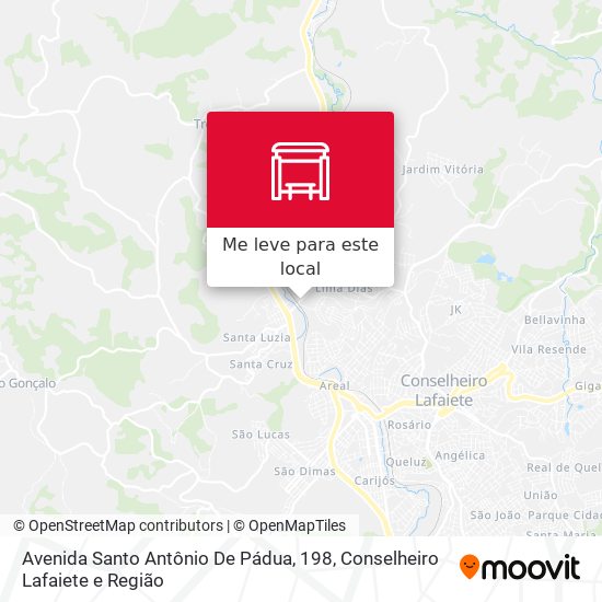 Avenida Santo Antônio De Pádua, 198 mapa