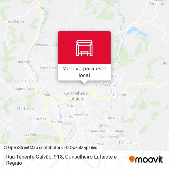 Rua Tenente Galvão, 918 mapa