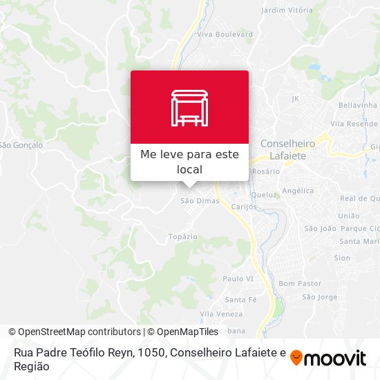 Rua Padre Teófilo Reyn, 1050 mapa