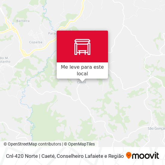 Cnl-420 Norte | Caeté mapa