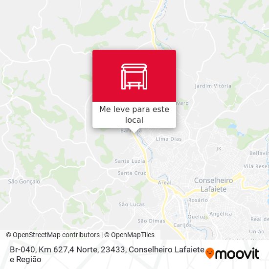 Br-040, Km 627,4 Norte, 23433 mapa