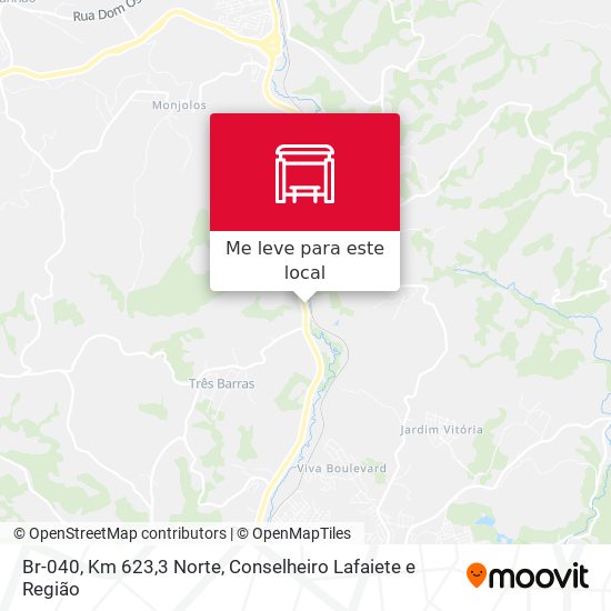 Br-040, Km 623,3 Norte mapa