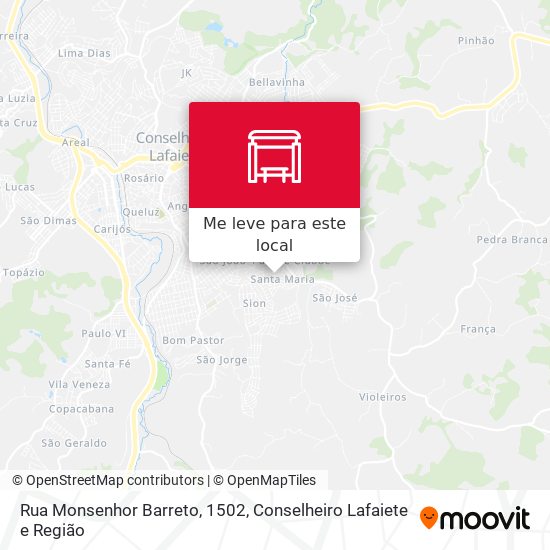 Rua Monsenhor Barreto, 1502 mapa