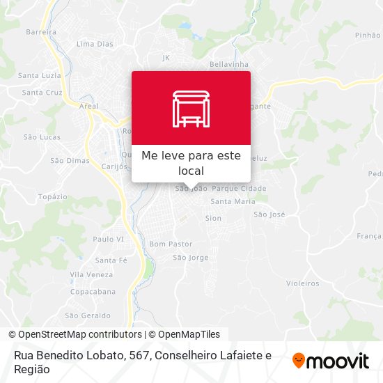 Rua Benedito Lobato, 567 mapa