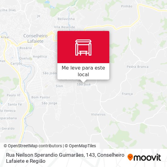 Rua Neílson Sperandio Guimarães, 143 mapa