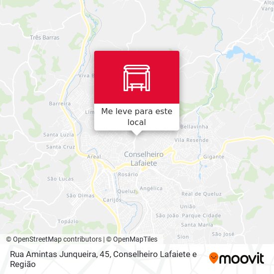 Rua Amintas Junqueira, 45 mapa
