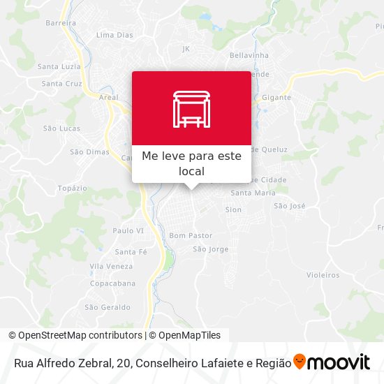 Rua Alfredo Zebral, 20 mapa