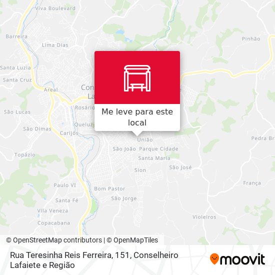 Rua Teresinha Reis Ferreira, 151 mapa