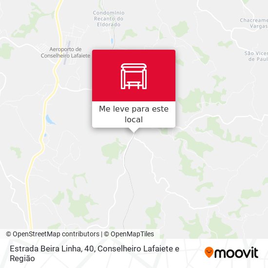 Estrada Beira Linha, 40 mapa