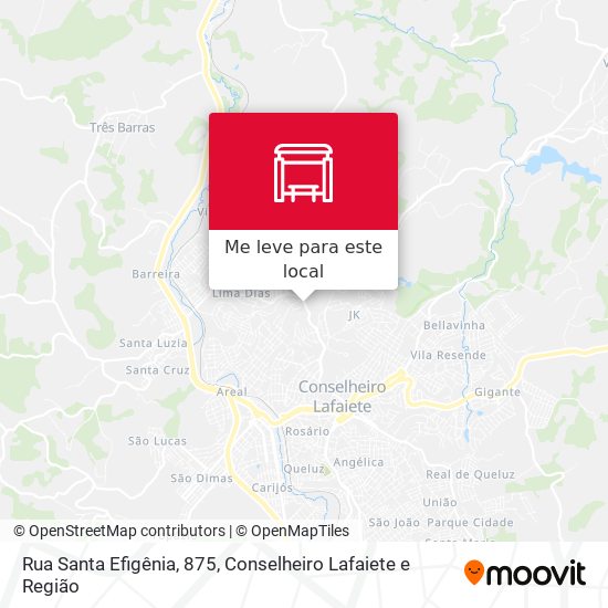 Rua Santa Efigênia, 875 mapa