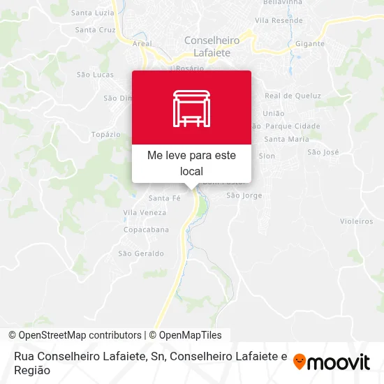 Rua Conselheiro Lafaiete, Sn mapa