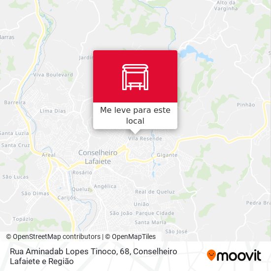 Rua Aminadab Lopes Tinoco, 68 mapa