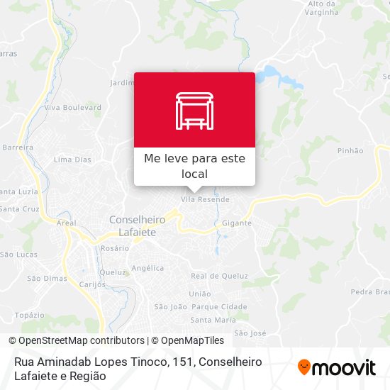 Rua Aminadab Lopes Tinoco, 151 mapa