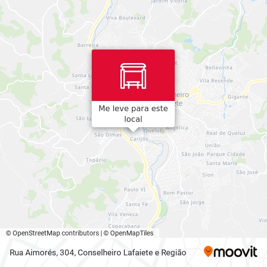 Rua Aimorés, 304 mapa