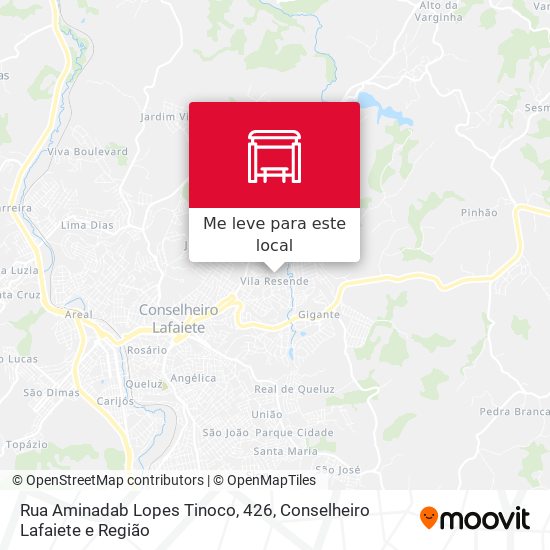 Rua Aminadab Lopes Tinoco, 426 mapa