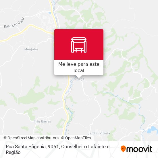 Rua Santa Efigênia, 9051 mapa