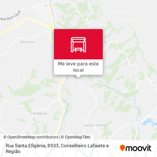 Rua Santa Efigênia, 8533 mapa